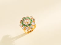 Komal Polki And Diamond Ring