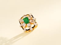 Kajal Polki And Diamond Ring