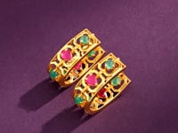 Forum Ruby And Emerald Hoops