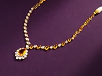 Urvi Polki And Diamond Necklace