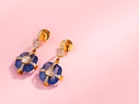 Mohita Polki And Diamond Hoops