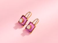 Misha Polki And Diamond Hoops