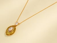 Monika Polki And Diamond Pendant