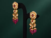 Virina Polki Long Earrings