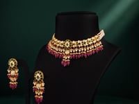 Vinu Polki Long Earrings