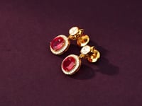 Ravina Polki And Diamond Long Earrings
