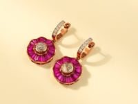 Deepa Polki And Diamond Hoops