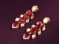 Janvi Polki And Diamond Long Earrings