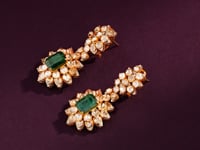 Erisha Polki And Diamond Long Earrings