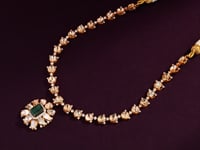 Molera Polki And Diamond Necklace
