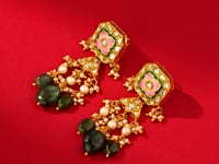 Virika Polki Long Earrings