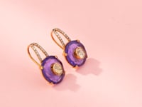 Kavisha Polki And Diamond Hoops