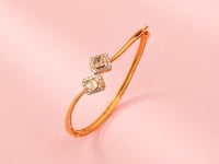 Reena Polki And Diamond Bangle