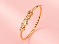 Vibhuti Polki And Diamond Bangle
