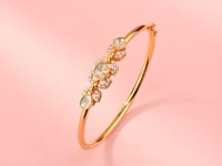 Lavina Polki And Diamond Bangle