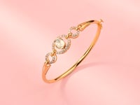 Shaheen Polki And Diamond Bangle