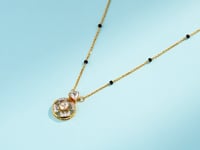 Kavya Polki And Diamond Pendant