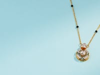 Kavya Polki And Diamond Pendant