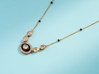 Kriti Polki And Diamond Pendant