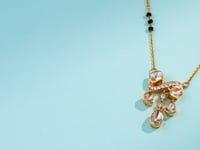 Riya Polki And Diamond Pendant