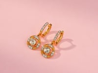 Sophia Polki And Diamond Hoops