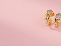 Zoe Polki And Diamond Hoops