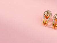 Hazel Polki And Diamond Hoops