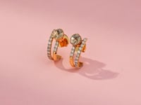 Ellie Polki And Diamond Hoops