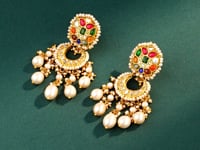 Umaira Polki Long Earrings