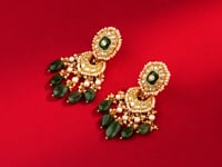 Ishanvi Polki Long Earrings