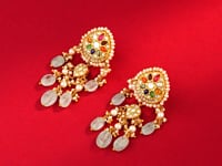 Rishma Polki Long Earrings