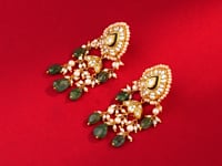 Irisha Polki Long Earrings