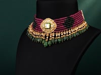 Ekta Polki Bead Choker