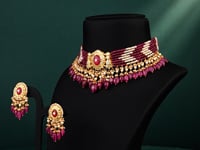 Rehana Polki Bead Choker