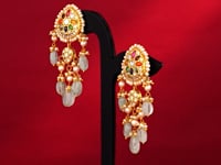 Rishma Polki Long Earrings