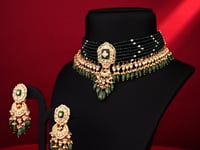Ishanvi Polki Long Earrings