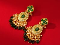 Dvisha Polki Long Earrings