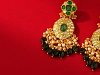 Dvisha Polki Long Earrings