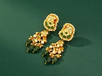 Zoya Polki Long Earrings