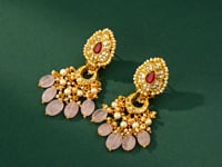 Tara Polki Long Earrings