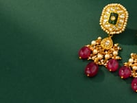 Rhea Polki Long Earrings