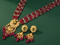 Rhea Polki Long Earrings