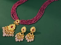 Tara Polki Long Earrings