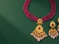 Tara Polki Long Earrings