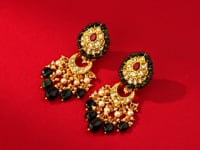 Nimra Polki Long Earrings