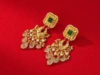Reena Polki Long Earrings