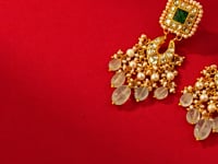 Reena Polki Long Earrings