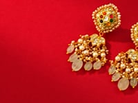 Tina Polki Long Earrings