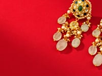 Sia Polki Long Earrings