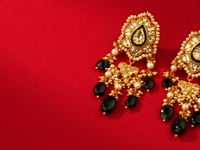 Vina Polki Long Earrings